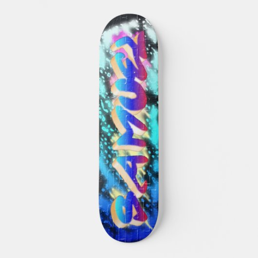 SAMUEL Gepersonaliseerd Graffiti Skateboard (Voorkant)