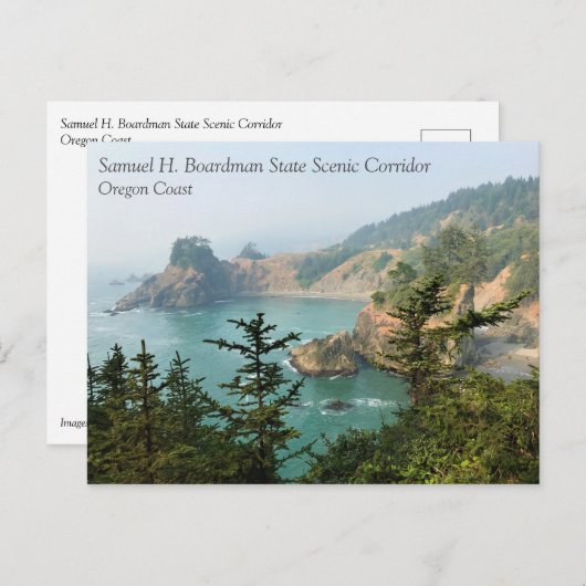 Samuel H. Boardman, kust van Oregon Briefkaart (Voorkant / Achterkant)