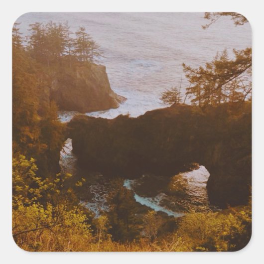 Samuel H. Boardman, Oregon Kust Vierkante Sticker (Voorkant)