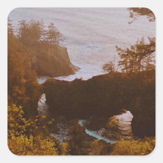 Samuel H. Boardman, Oregon Kust Vierkante Sticker (Voorkant)