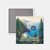 Samuel H. Boardman State Scenic Corridor Brookings Magneet (Voorkant / Achterkant)