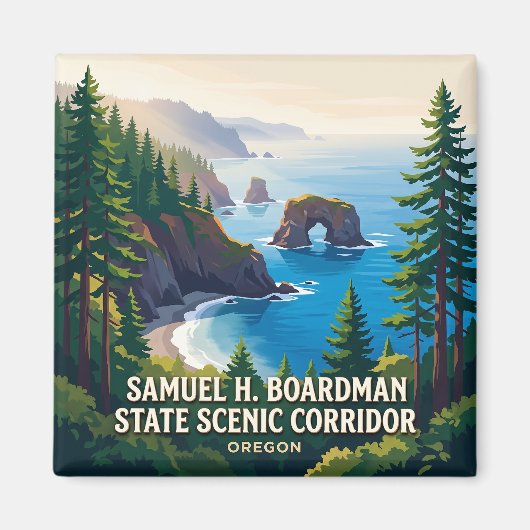 Samuel H. Boardman State Scenic Corridor Brookings Magneet (Voorkant)