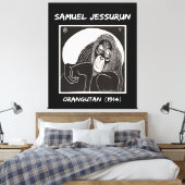 Samuel Jessurun Orangutan (1914) Canvas Afdruk (Insitu (Slaapkamer))