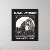 Samuel Jessurun Orangutan (1914) Canvas Afdruk (Voorkant)