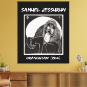 Samuel Jessurun Orangutan (1914) Canvas Afdruk (Insitu (Woonkamer))