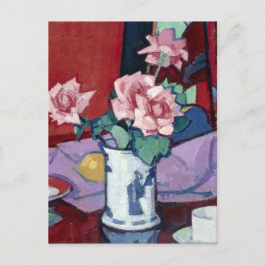 Samuel John Peploe Roses, Chinese Vase Briefkaart (Voorkant)
