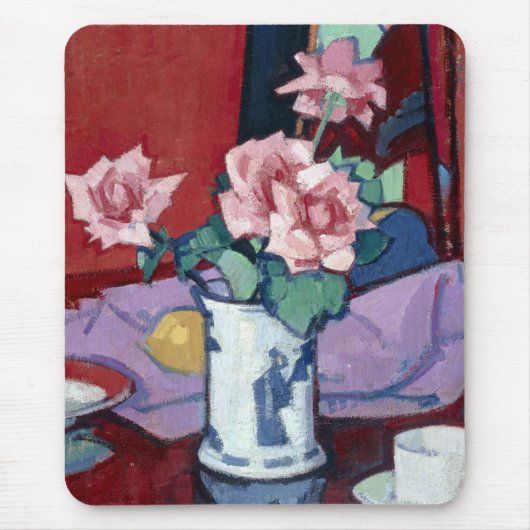 Samuel John Peploe Roses, Chinese Vase Muismat (Voorkant)