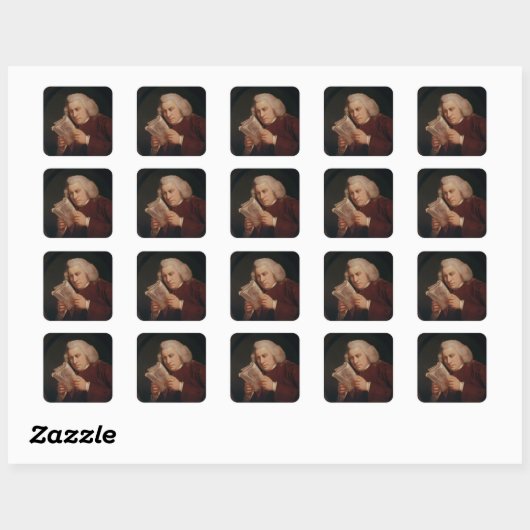 Samuel Johnson 1775 Vierkante Sticker (Vel)