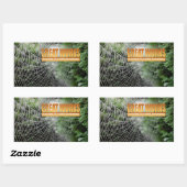 Samuel Johnson Inspirerend citaat "Grote werken" Rechthoekige Sticker (Vel)