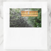 Samuel Johnson Inspirerend citaat "Grote werken" Rechthoekige Sticker (Tas)