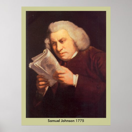 Samuel Johnson - Lezen Poster (Voorkant)