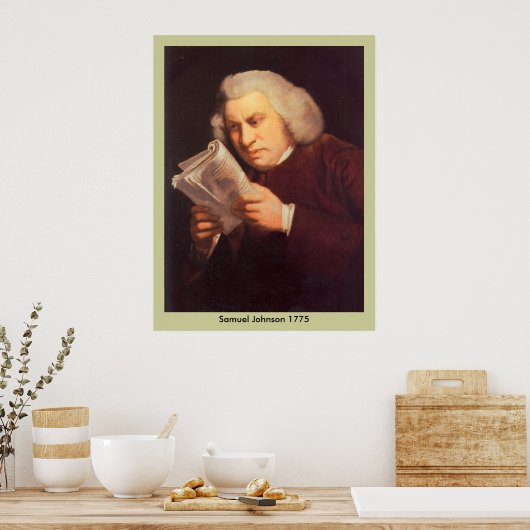 Samuel Johnson - Lezen Poster (Keuken)