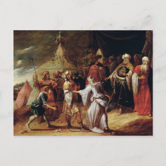 Samuel Killing Agag, koning van de Amalekites Briefkaart (Voorkant)