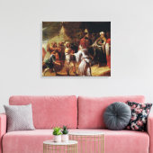 Samuel Killing Agag, koning van de Amalekites Canvas Afdruk (Insitu (Woonkamer))
