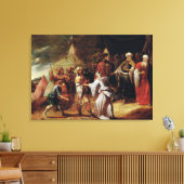 Samuel Killing Agag, koning van de Amalekites Canvas Afdruk (Insitu (Woonkamer))