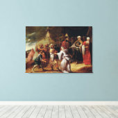 Samuel Killing Agag, koning van de Amalekites Canvas Afdruk (Insitu (Houten vloer))