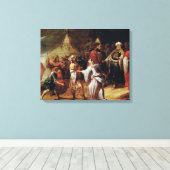 Samuel Killing Agag, koning van de Amalekites Canvas Afdruk (Insitu (Houten vloer))
