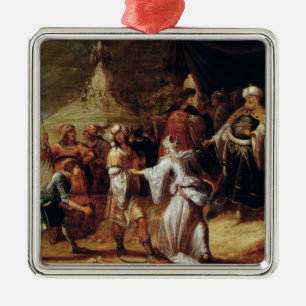 Samuel Killing Agag, koning van de Amalekites Metalen Ornament