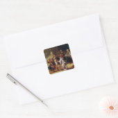 Samuel Killing Agag, koning van de Amalekites Vierkante Sticker (Envelop)