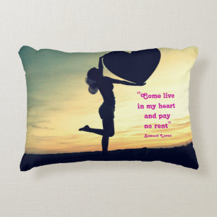 Samuel Lover citaat hart liefde inspiratie Case-Ma Accent Kussen