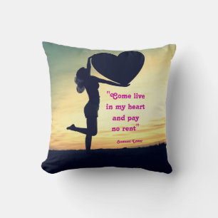 Samuel Lover citaat hart liefde inspiratie Case-Ma Kussen