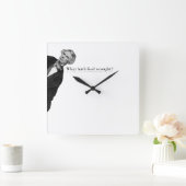 Samuel Morse Code Meme - Wat heeft God teweeggebra Vierkante Klok (Huis)