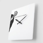 Samuel Morse Code Meme - Wat heeft God teweeggebra Vierkante Klok (Hoek)