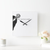 Samuel Morse Code Meme - Wat heeft God teweeggebra Vierkante Klok (Huis)