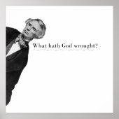 Samuel Morse en de eerste telegraaf Poster (Voorkant)