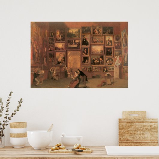 Samuel Morse Gallery van het Louvre Poster (Keuken)