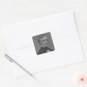 Samuel Morse Vierkante Sticker (Envelop)