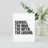 Samuel naam, Samuel De Man De Mythe De Legende Briefkaart (Staand voorkant)