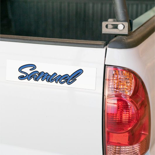 Samuel Name blue Aufkleber Sticker Autoaufkleber (Op Truck)