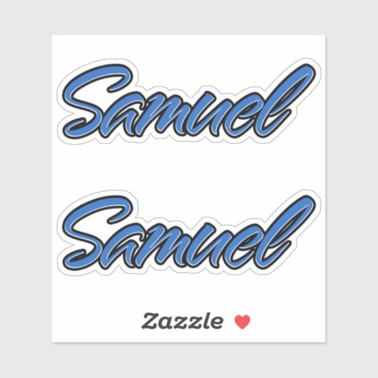 Samuel Name blue Aufkleber Sticker Stickerset (Vel)