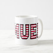 Samuel Name Vorname USA styled Tasse Kaffeetasse Koffiemok (Voorkant rechts)