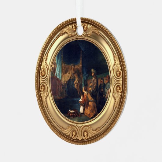 Samuel Old Testament Advent Jesse Tree  Metalen Ornament (Voorkant links)