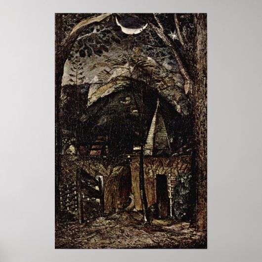 Samuel Palmer - heuvels Poster (Voorkant)