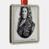 Samuel Pepys Metalen Ornament (Rechts)
