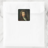 Samuel Pepys Vierkante Sticker (Tas)