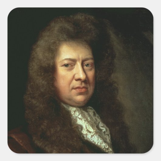 Samuel Pepys Vierkante Sticker (Voorkant)