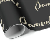 Samuel Vorname Name edles Geschenkpapier Papier (Rol Hoek)