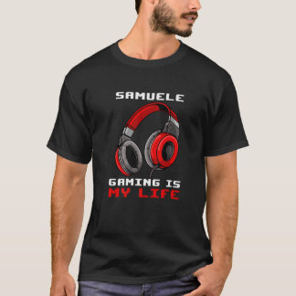 Samuele - Gaming is mijn leven - op maat gemaakt T-shirt