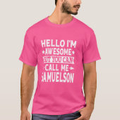 Samuelson Achternaam Samuelson Achternaam Samuelso T-shirt (Voorkant)