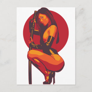 Samurai 11 briefkaart