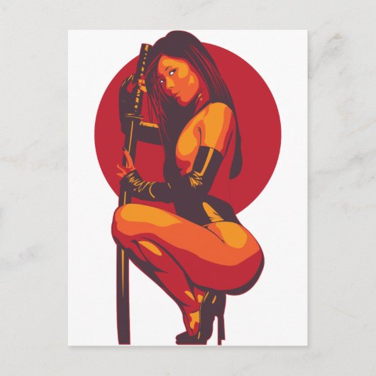 Samurai 11 briefkaart (Voorkant)