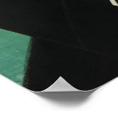 Samurai 1863 antiek Japanse houtblokafdruk Poster (Hoek)