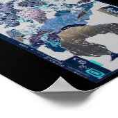 Samurai, aangevallen door Tengu, Circa 1883 Poster (Hoek)