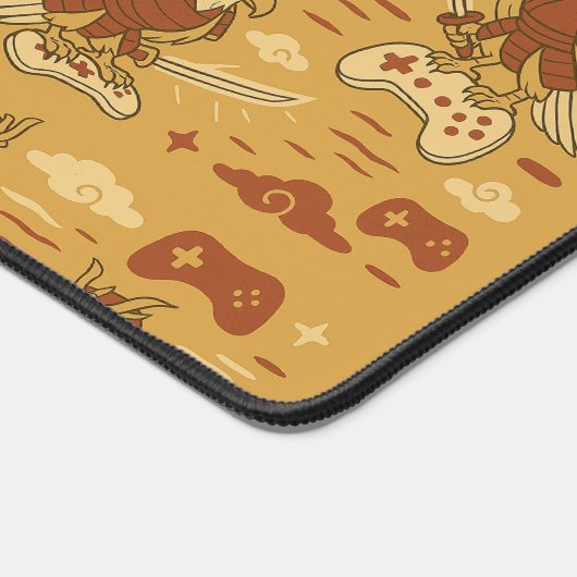 Samurai Adelaar met Game Controller Bureaumat (Hoek)