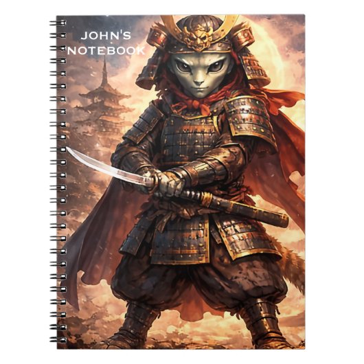 Samurai Alien Fantasy Kinderen en tieners Notitieboek (Voorkant)