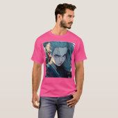 Samurai Anime Girl T-shirt (Voorkant volledig)